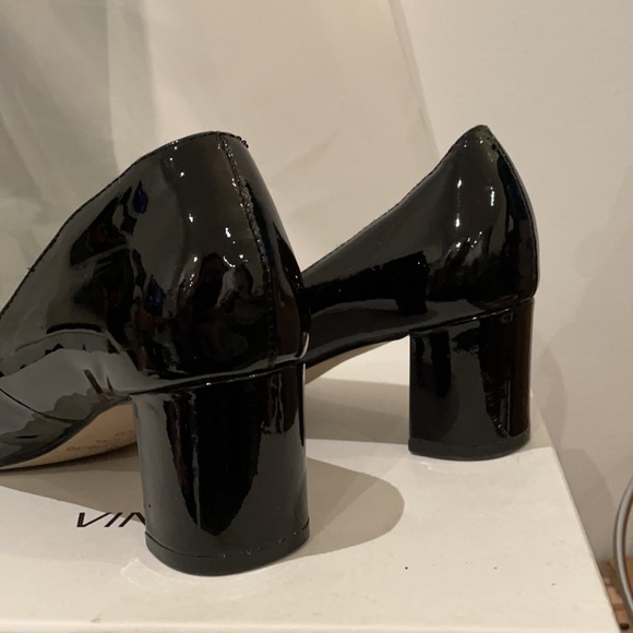 Kate Spade black patent pointed toe block heel - Picture 4 of 5